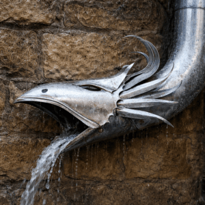 Gargouille Zinc Noctua – Ø80 & Ø100 mm