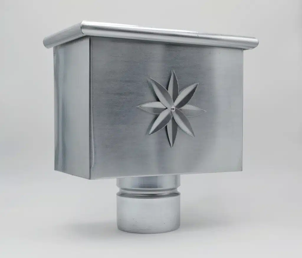 Boite à eau 250x150 mm en zinc