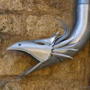 Gargouille de gouttière en zinc Noctua
