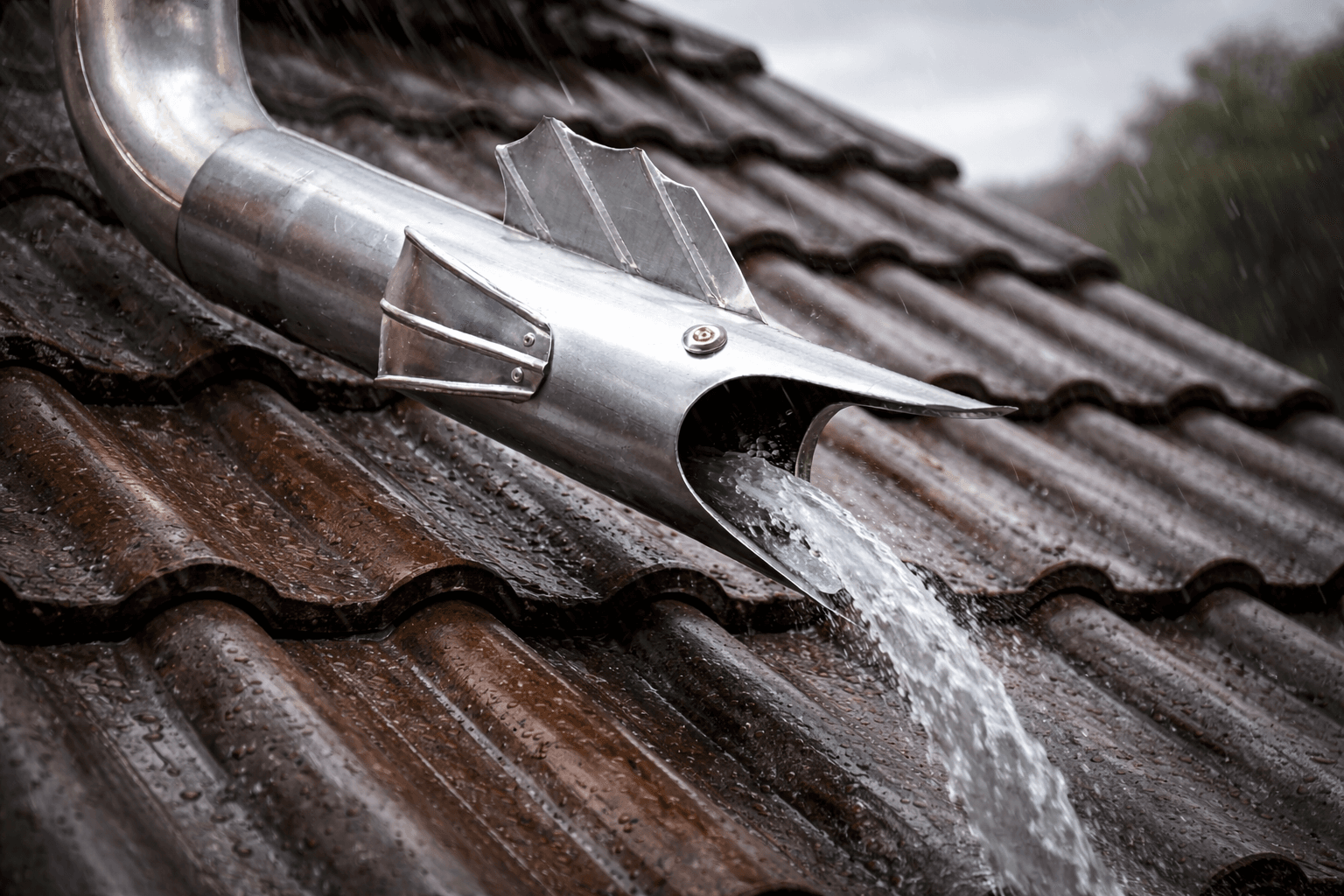 Gargouille en Zinc Barracuda – Ø60, Ø80 & Ø100 mm – Image 2