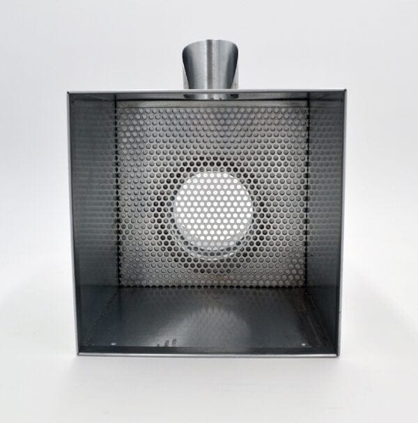 Boite à eau en zinc 200x200 mm avec trop plein – Image 3