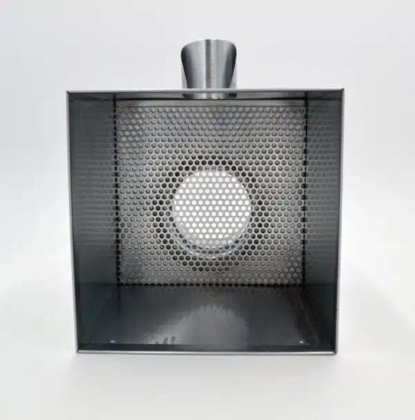 Boite à eau en zinc 200x200 mm avec trop plein – Image 3