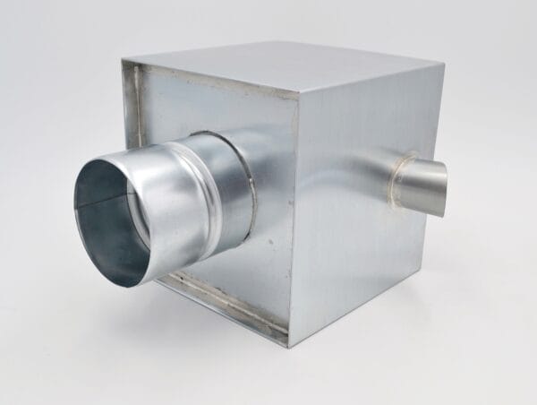 Boite à eau en zinc 200x200 mm avec trop plein – Image 7