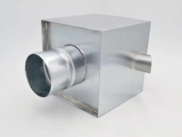 Boite à eau en zinc 200x200 mm avec trop plein – Image 7