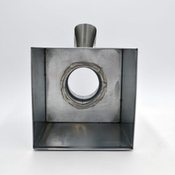 Boite à eau en zinc 200x200 mm avec trop plein – Image 4