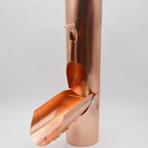 Récupérateur d'eau de pluie en cuivre ø100 mm