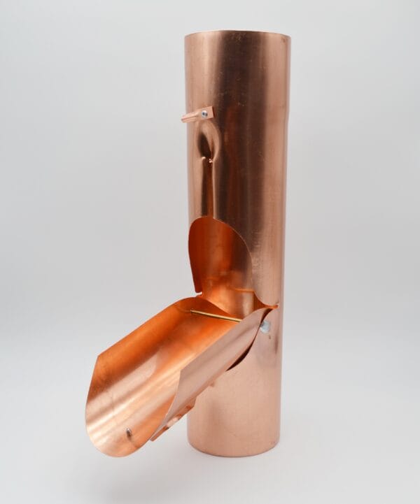 Récupérateur d'eau de pluie en cuivre ø100 mm