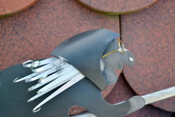 Décoration de gouttière en zinc Witch – Image 4