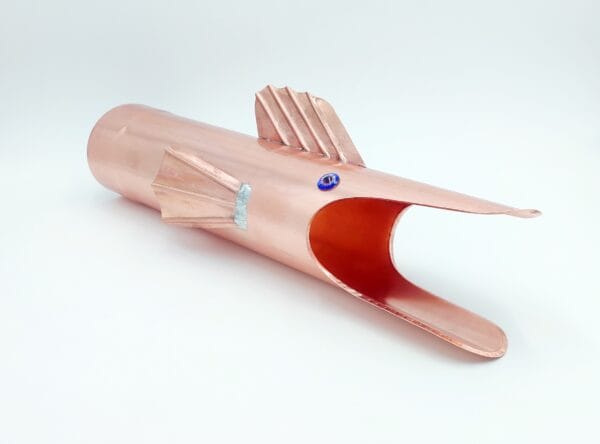Gargouille de gouttière en cuivre Barracuda – Image 3
