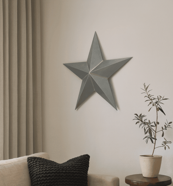 Étoile murale en zinc – Image 2