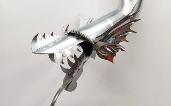 Gargouille de gouttière en zinc Falkor – Image 5