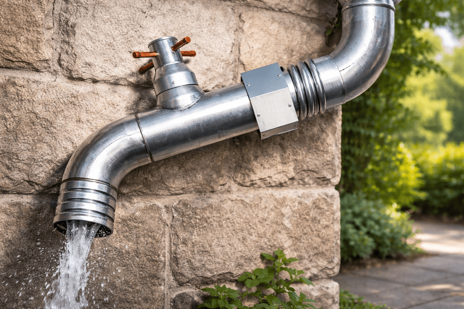 Sortie de Gouttière en Zinc Robizinc – Ø80 & Ø100 mm – Image 3