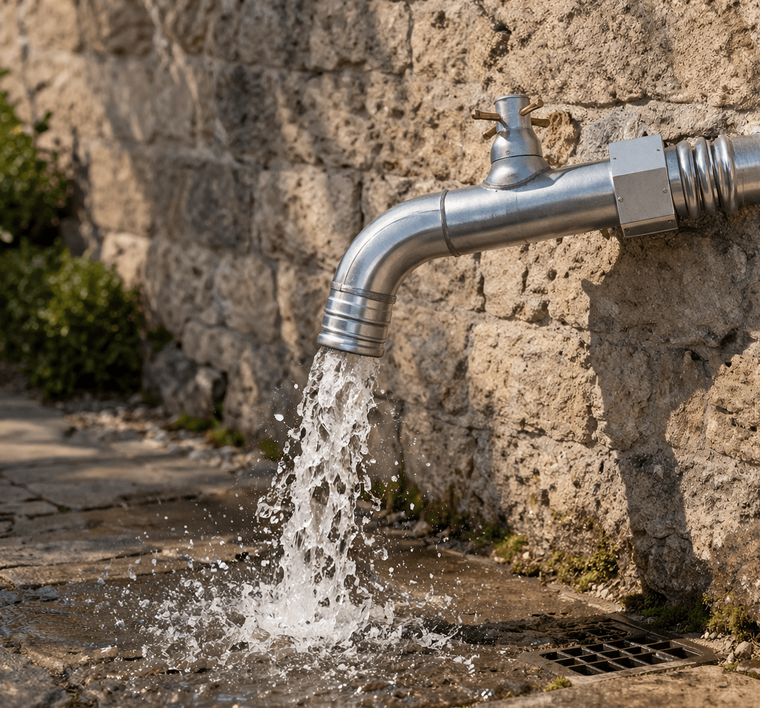 Sortie de Gouttière en Zinc Robizinc – Ø80 & Ø100 mm