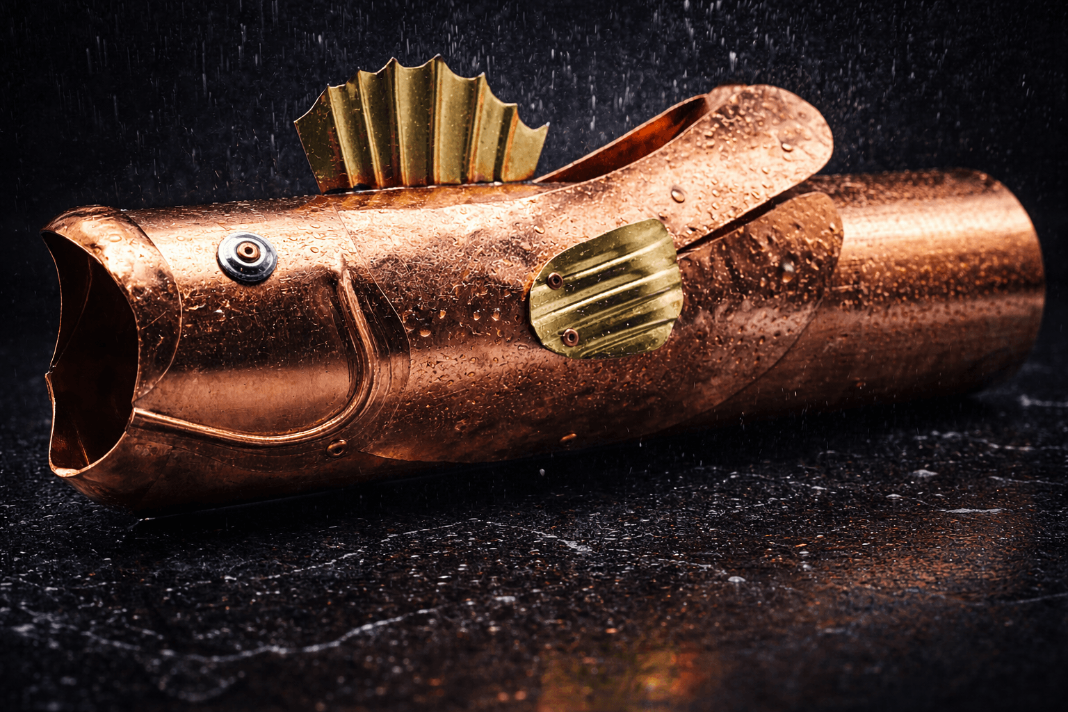 Gargouille Cuivre Aqualith – Ø80 & Ø100 mm – Image 3