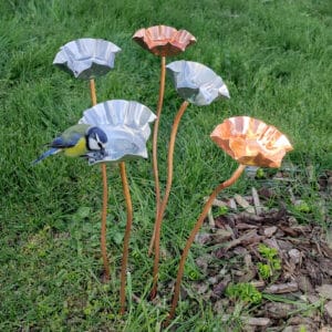 Attrape pluie zinc ou cuivre – Abreuvoir oiseaux jardin