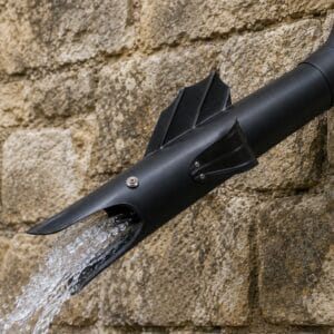 Gargouille en Zinc Anthracite Barracuda – Ø80 & Ø100 mm