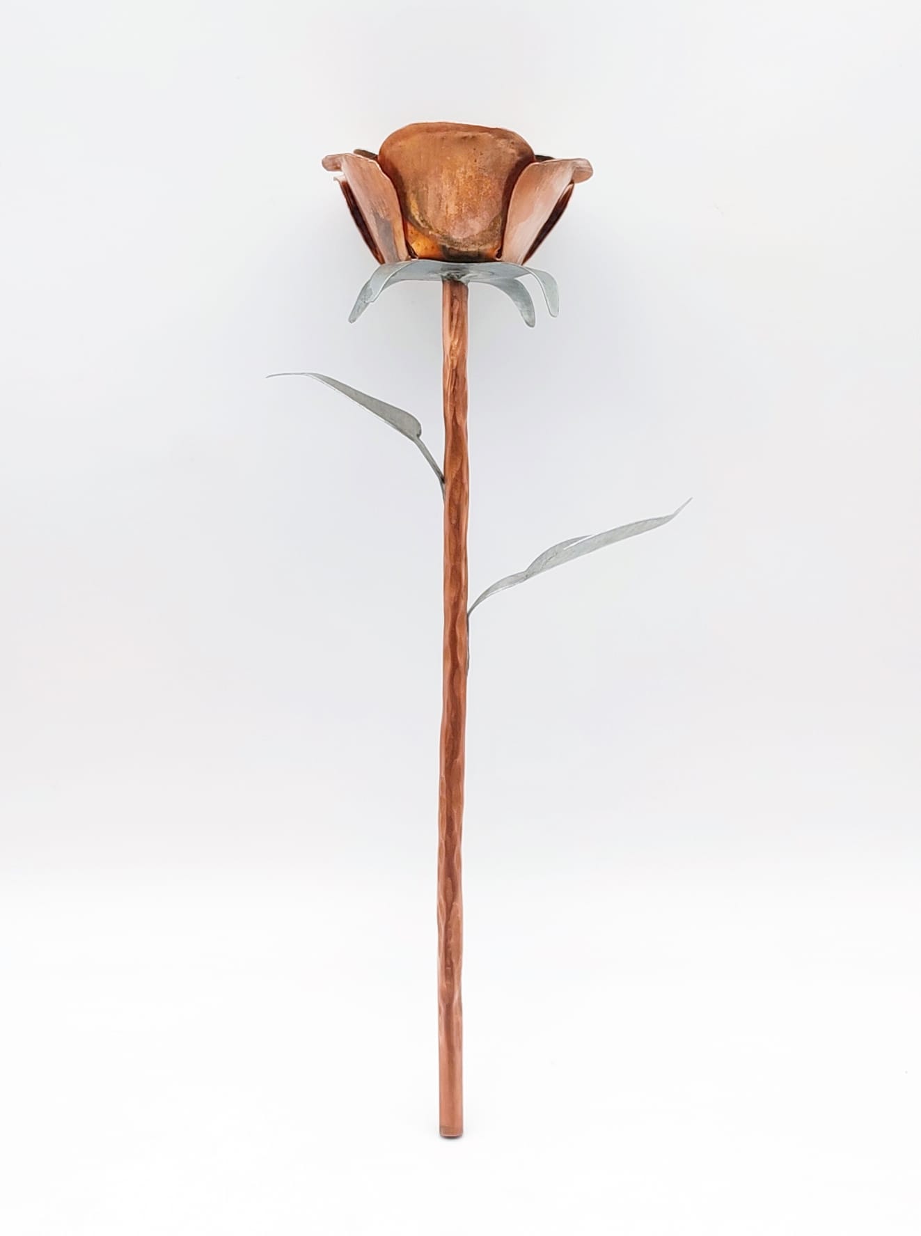 Rose Éternelle Cuivre Zinc – Cadeau Artisanal Unique – Image 4